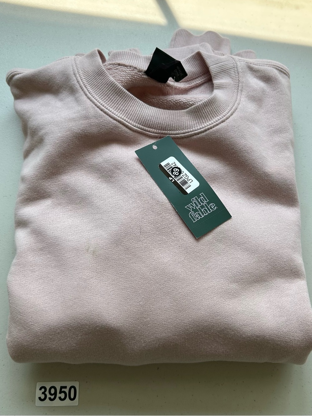 Wild Fable Sweatshirt XS Pale Pink Crewneck Pullover - Picture 11 of 11